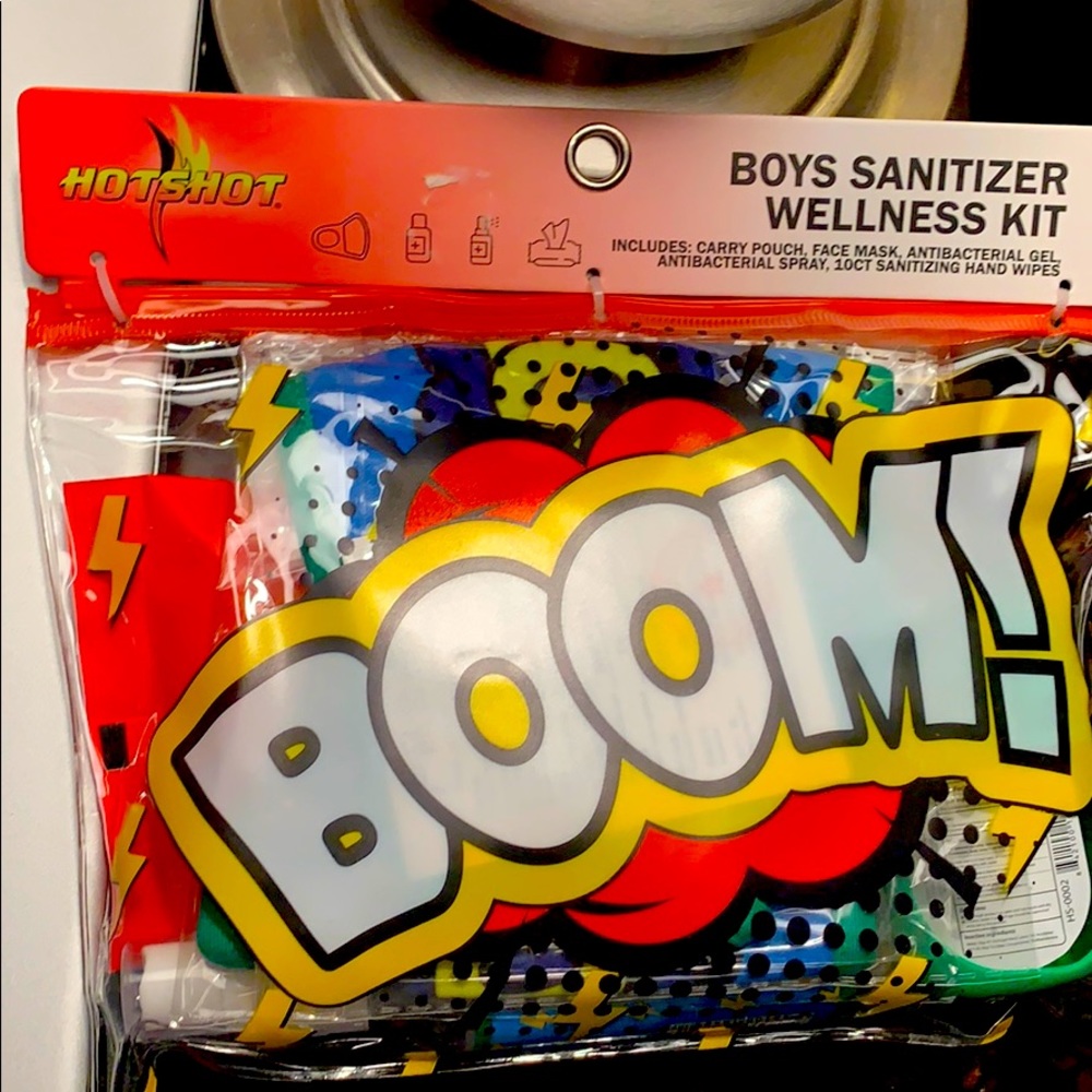 Boys sanitizer wellness kit new and sealed
